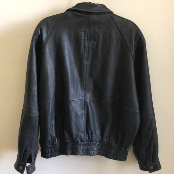 Tannery West Leather Jacket Men’s Black Size Large - Picture 4 of 10